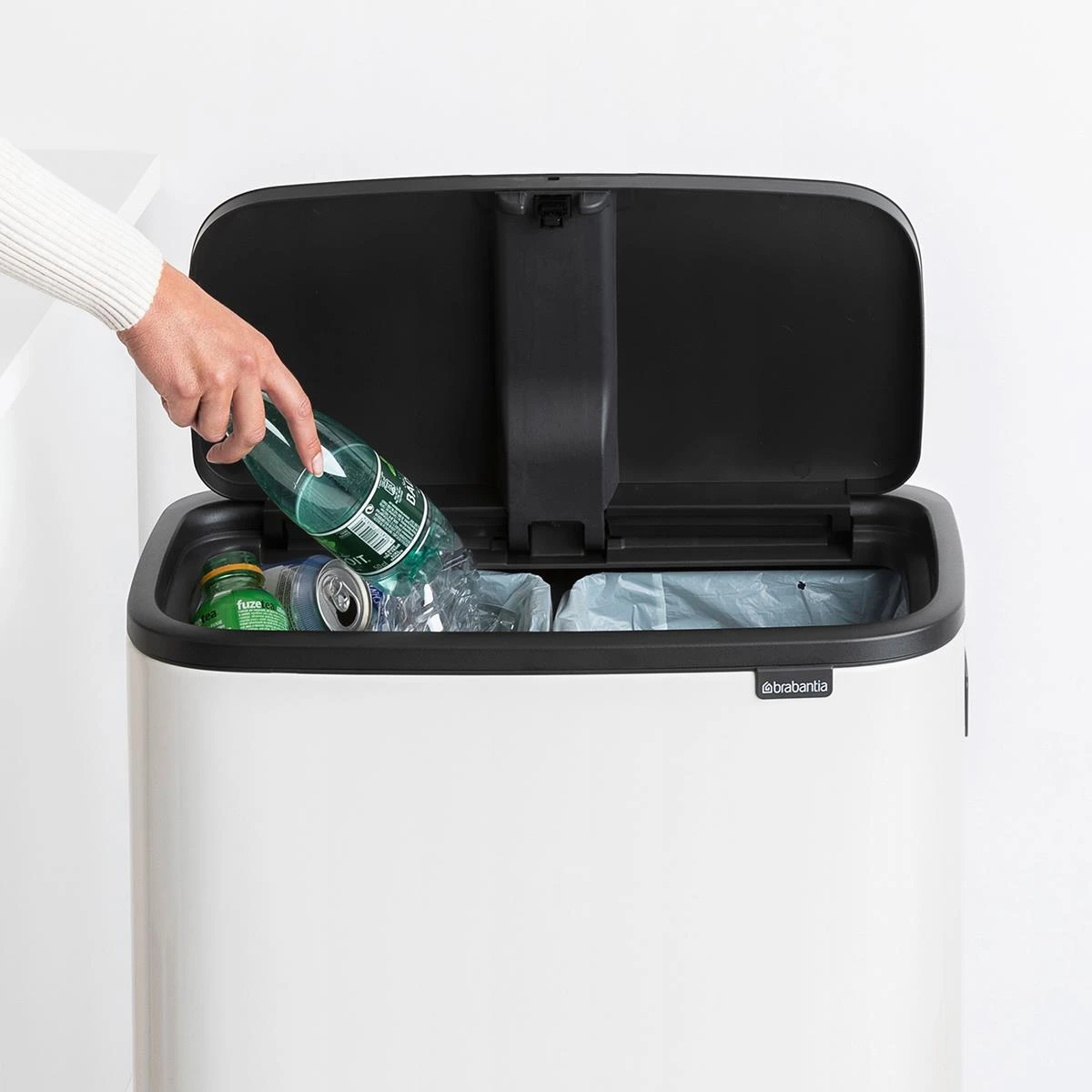 Brabantia Bo Touch Bin Hi Afvalemmer 2 X 30 L - Wit 20 Brabantia Bo Touch Bin Hi Afvalemmer 2 X 30 L - Wit - Afbeelding 18