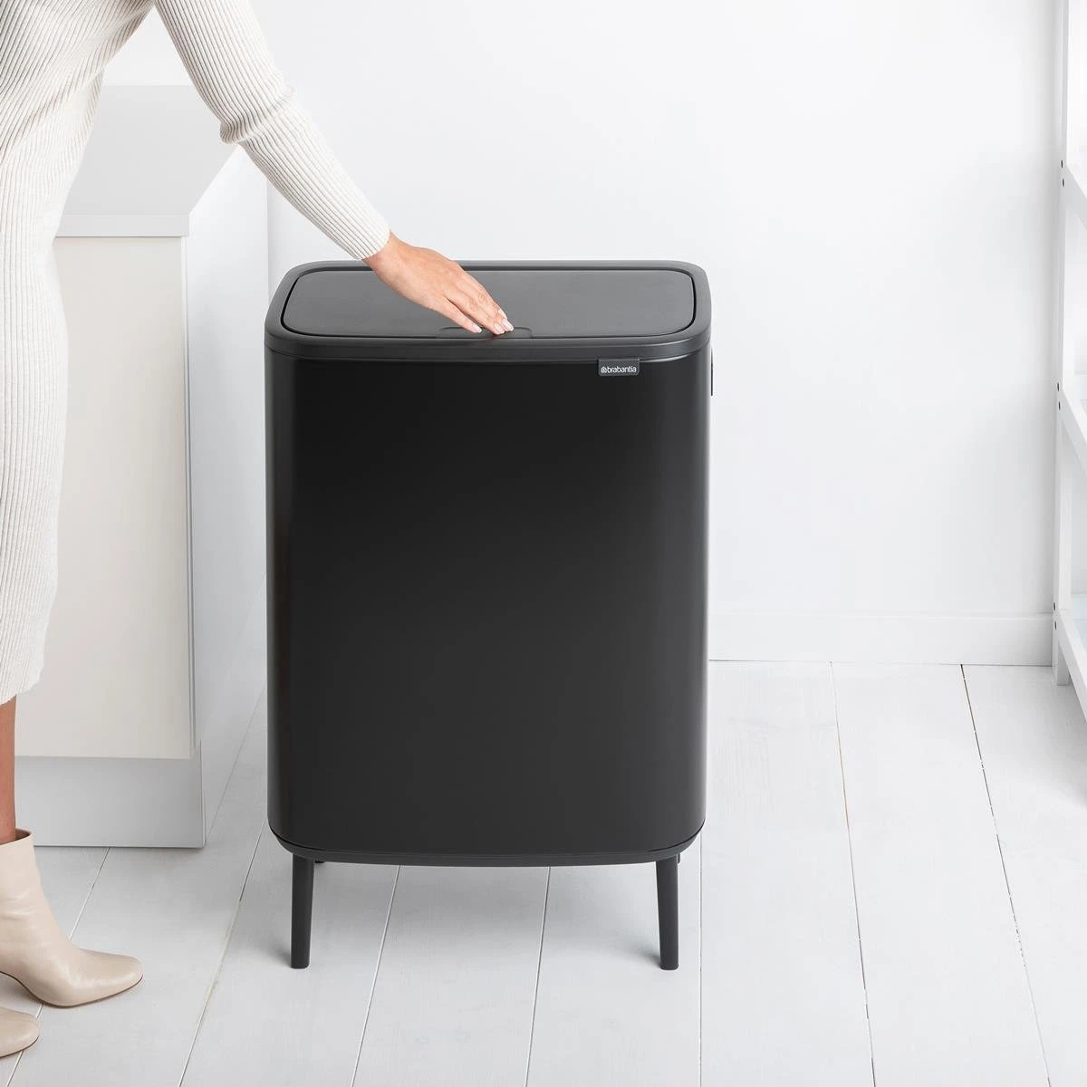 Brabantia Bo Touch Bin Hi Afvalemmer 2 X 30 L - Zwart 22 Brabantia Bo Touch Bin Hi Afvalemmer 2 X 30 L - Zwart - Afbeelding 20