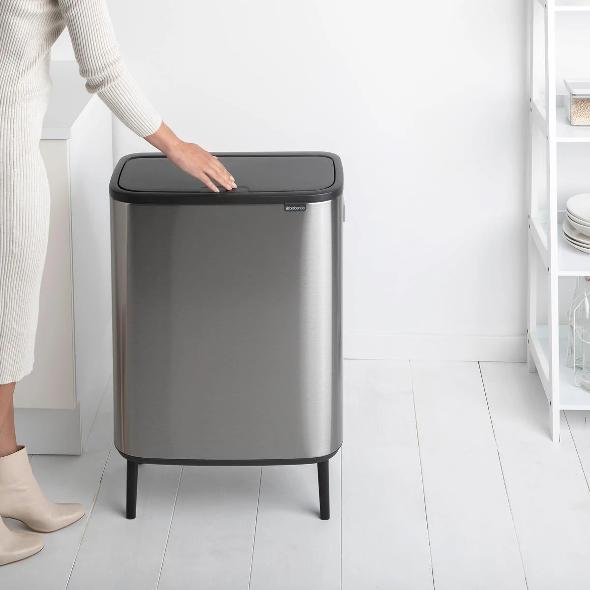 Brabantia Bo Touch Bin Hi Afvalemmer 2 X 30 L - Vingerafdrukvrij 22 Brabantia Bo Touch Bin Hi Afvalemmer 2 X 30 L - Vingerafdrukvrij - Afbeelding 20