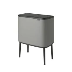 Brabantia Bo Touch Bin Afvalemmer 11 + 23 L - Mineral Concrete Grey 25 Brabantia Bo Touch Bin Afvalemmer 11 + 23 L - Mineral Concrete Grey -Brabantia 9463793