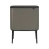 Brabantia Bo Touch Bin Afvalemmer 3 X 11 L - Platinum -Brabantia 9463840