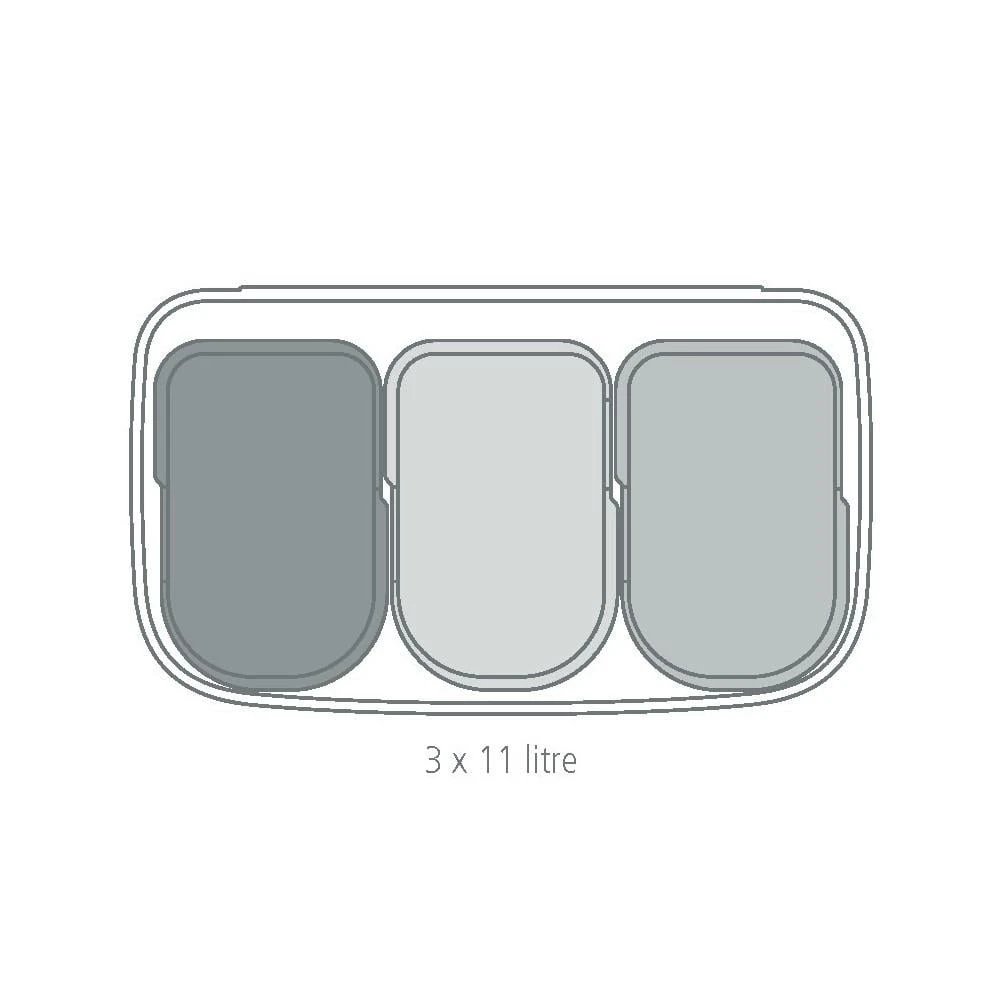 Brabantia Bo Touch Bin Afvalemmer 3 X 11 L - Zwart 12 Brabantia Bo Touch Bin Afvalemmer 3 X 11 L - Zwart - Afbeelding 10