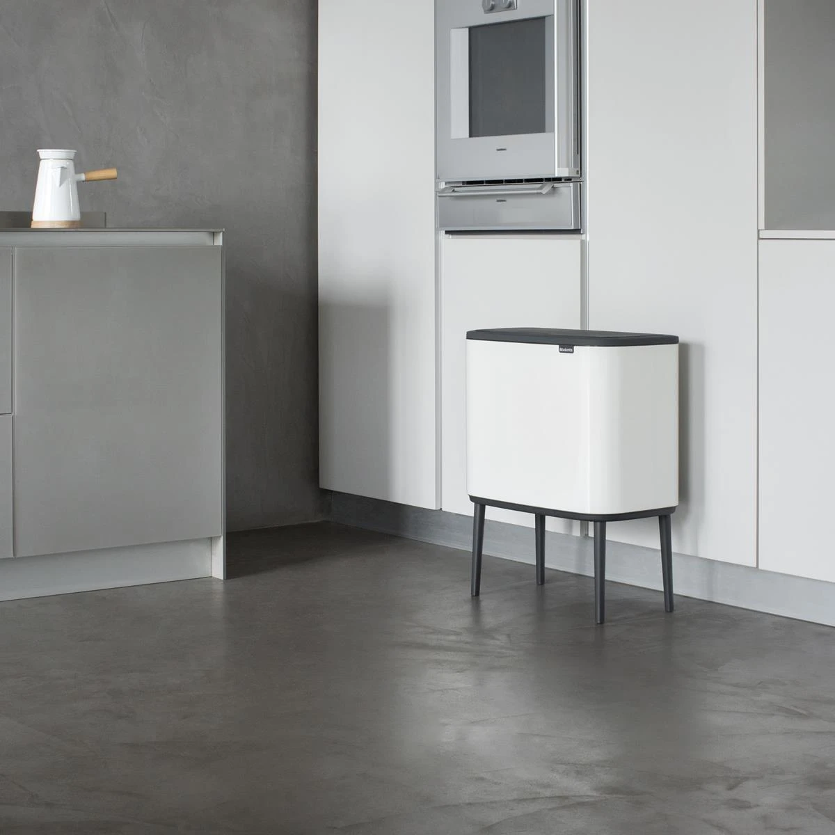 Brabantia Bo Touch Bin Afvalemmer 3 X 11 L - Wit 4 Brabantia Bo Touch Bin Afvalemmer 3 X 11 L - Wit - Afbeelding 2