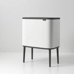 Brabantia Bo Touch Bin Afvalemmer 11 + 23 L - Wit -Brabantia 9463997