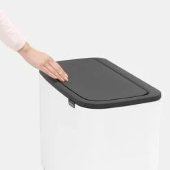 Brabantia Bo Touch Bin Afvalemmer 11 + 23 L - Wit -Brabantia 9464005