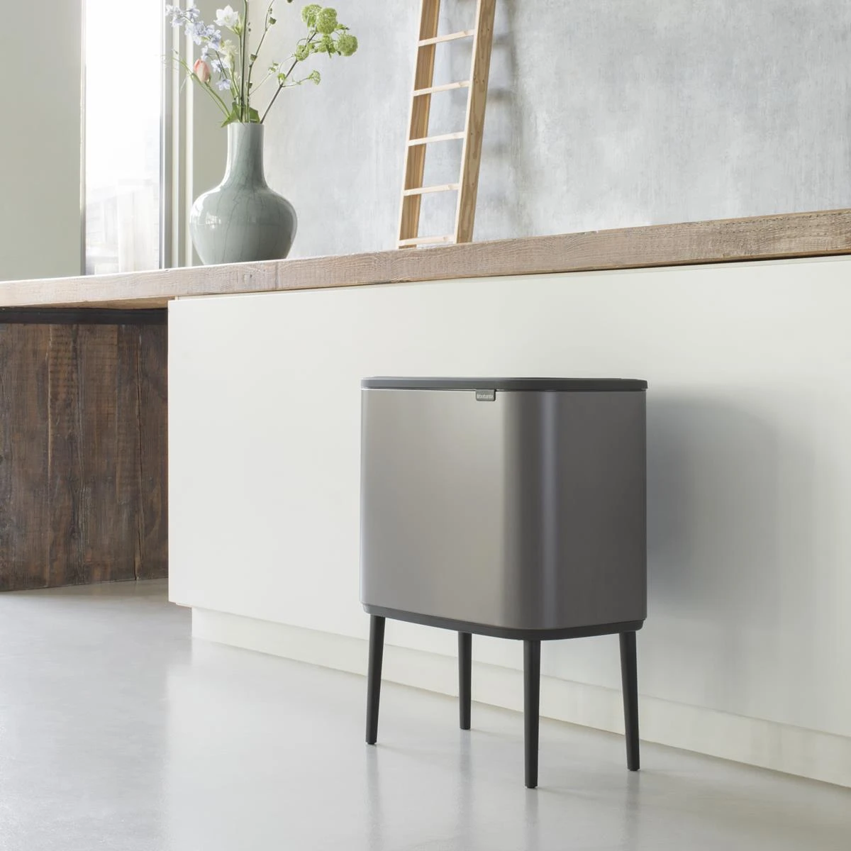 Brabantia Bo Touch Bin Afvalemmer 11 + 23 L - Platinum 14 Brabantia Bo Touch Bin Afvalemmer 11 + 23 L - Platinum - Afbeelding 12
