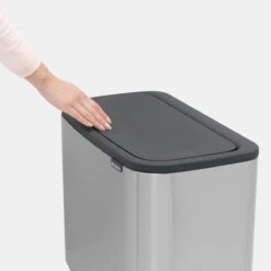 Brabantia Bo Touch Bin Afvalemmer 11 + 23 L - Vingerafdrukvrij - Zilver 35 Brabantia Bo Touch Bin Afvalemmer 11 + 23 L - Vingerafdrukvrij - Zilver -Brabantia 9464048