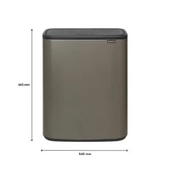 Brabantia Bo Touch Bin Afvalemmer 2 X 30 L - Platinum