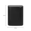 Brabantia Bo Touch Bin Afvalemmer 2 X 30 L - Zwart 1 Brabantia Bo Touch Bin Afvalemmer 2 X 30 L - Zwart -Brabantia 9464108