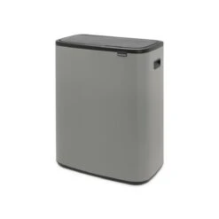 Brabantia Bo Touch Bin Afvalemmer 2 X 30 L - Mineral Concrete Grey 26 Brabantia Bo Touch Bin Afvalemmer 2 X 30 L - Mineral Concrete Grey -Brabantia 9464132