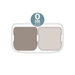 Brabantia Bo Touch Bin Afvalemmer 2 X 30 L - Zwart 31 Brabantia Bo Touch Bin Afvalemmer 2 X 30 L - Zwart -Brabantia 9464140