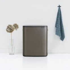 Brabantia Bo Touch Bin Afvalemmer 2 X 30 L - Platinum -Brabantia 9464144