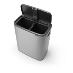 Brabantia Bo Touch Bin 2 X 30 L - Vingerafdrukvrij - Zilver -Brabantia 9464148