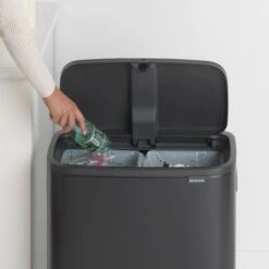 Brabantia Bo Touch Bin Afvalemmer 2 X 30 L - Zwart 33 Brabantia Bo Touch Bin Afvalemmer 2 X 30 L - Zwart -Brabantia 9464151