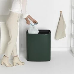 Brabantia Bo Touch Bin 2 X 30 L - Pine Green -Brabantia 9464269