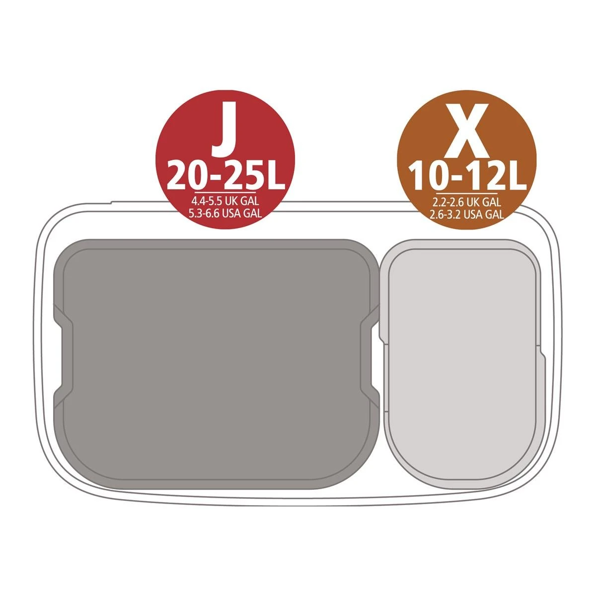 Brabantia Bo Touch Bin Afvalemmer 11 + 23 L - Metallic Gold 11 Brabantia Bo Touch Bin Afvalemmer 11 + 23 L - Metallic Gold - Afbeelding 9