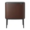 Brabantia Bo Touch Bin Afvalemmer 11 + 23 L - Mineral Cosy Brown 1 Brabantia Bo Touch Bin Afvalemmer 11 + 23 L - Mineral Cosy Brown -Brabantia 9464298