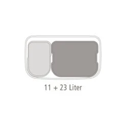 Brabantia Bo Touch Bin Afvalemmer 11 + 23 L - Mineral Cosy Brown -Brabantia 9464313