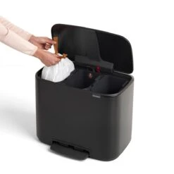 Brabantia Bo Pedaalemmer 3 X 11 L - Zwart -Brabantia 9470932