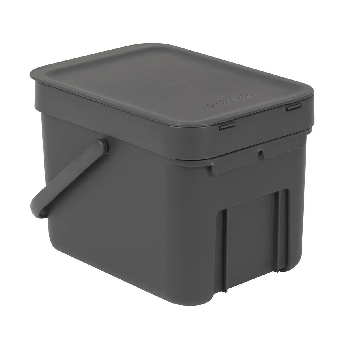 Brabantia Sort & Go Afvalemmer 6 L - Donkergrijs 5 Brabantia Sort & Go Afvalemmer 6 L - Donkergrijs - Afbeelding 3
