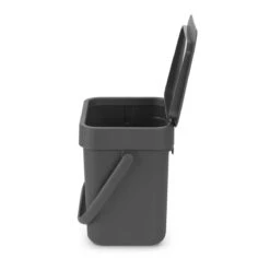 Brabantia Sort & Go Afvalemmer 3 L - Donkergrijs -Brabantia 9472933