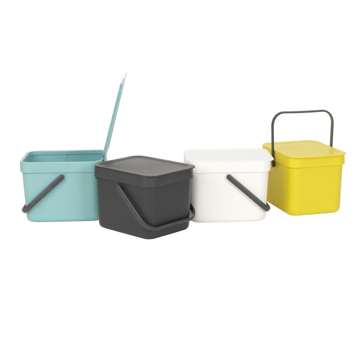 Brabantia Sort & Go Afvalemmer 6 L - Donkergrijs 9 Brabantia Sort & Go Afvalemmer 6 L - Donkergrijs - Afbeelding 7