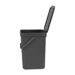 Brabantia Sort & Go Afvalemmer / Opberger 12 L - Donkergrijs -Brabantia 9472949