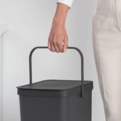 Brabantia Sort & Go Afvalemmer 40 L - Donkergrijs 25 Brabantia Sort & Go Afvalemmer 40 L - Donkergrijs -Brabantia 9472972