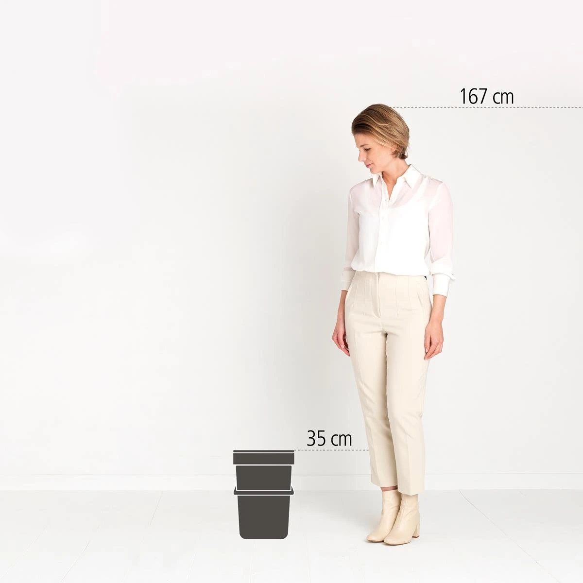 Brabantia Sort & Go Afvalemmer / Opberger 12 L - Lichtblauw 21 Brabantia Sort & Go Afvalemmer / Opberger 12 L - Lichtblauw - Afbeelding 19