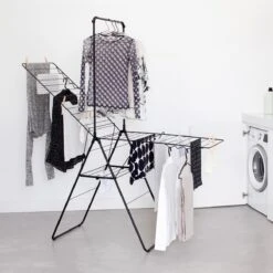 Brabantia HangOn Droogrek 25 Meter - Matt Black -Brabantia 9473984