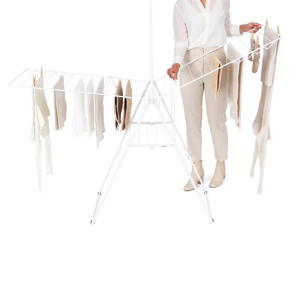 Brabantia HangOn Droogrek 25 Meter - White 5 Brabantia HangOn Droogrek 25 Meter - White - Afbeelding 3