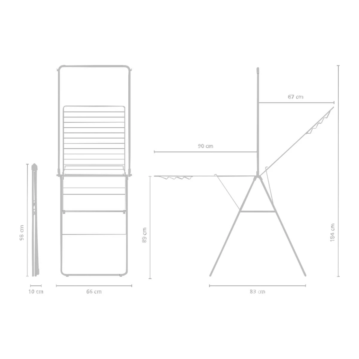 Brabantia HangOn Droogrek 25 Meter - White 18 Brabantia HangOn Droogrek 25 Meter - White - Afbeelding 16