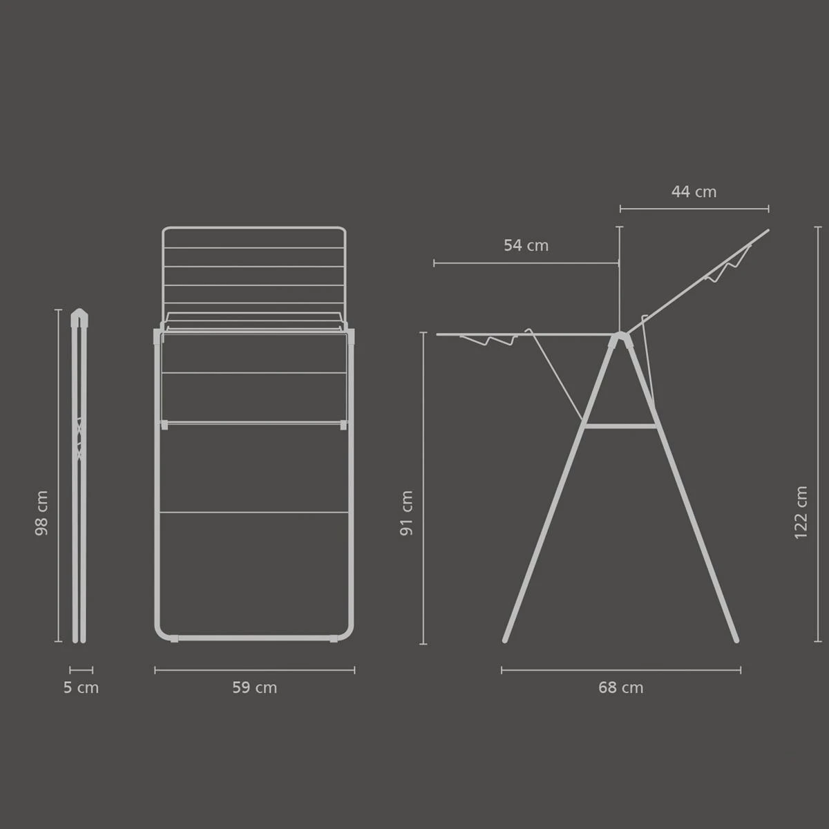 Brabantia HangOn Droogrek 15 Meter - Matt Black 17 Brabantia HangOn Droogrek 15 Meter - Matt Black - Afbeelding 15