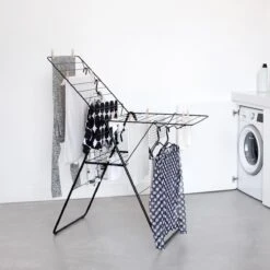 Brabantia HangOn Droogrek 20 Meter - Matt Black 24 Brabantia HangOn Droogrek 20 Meter - Matt Black -Brabantia 9474035