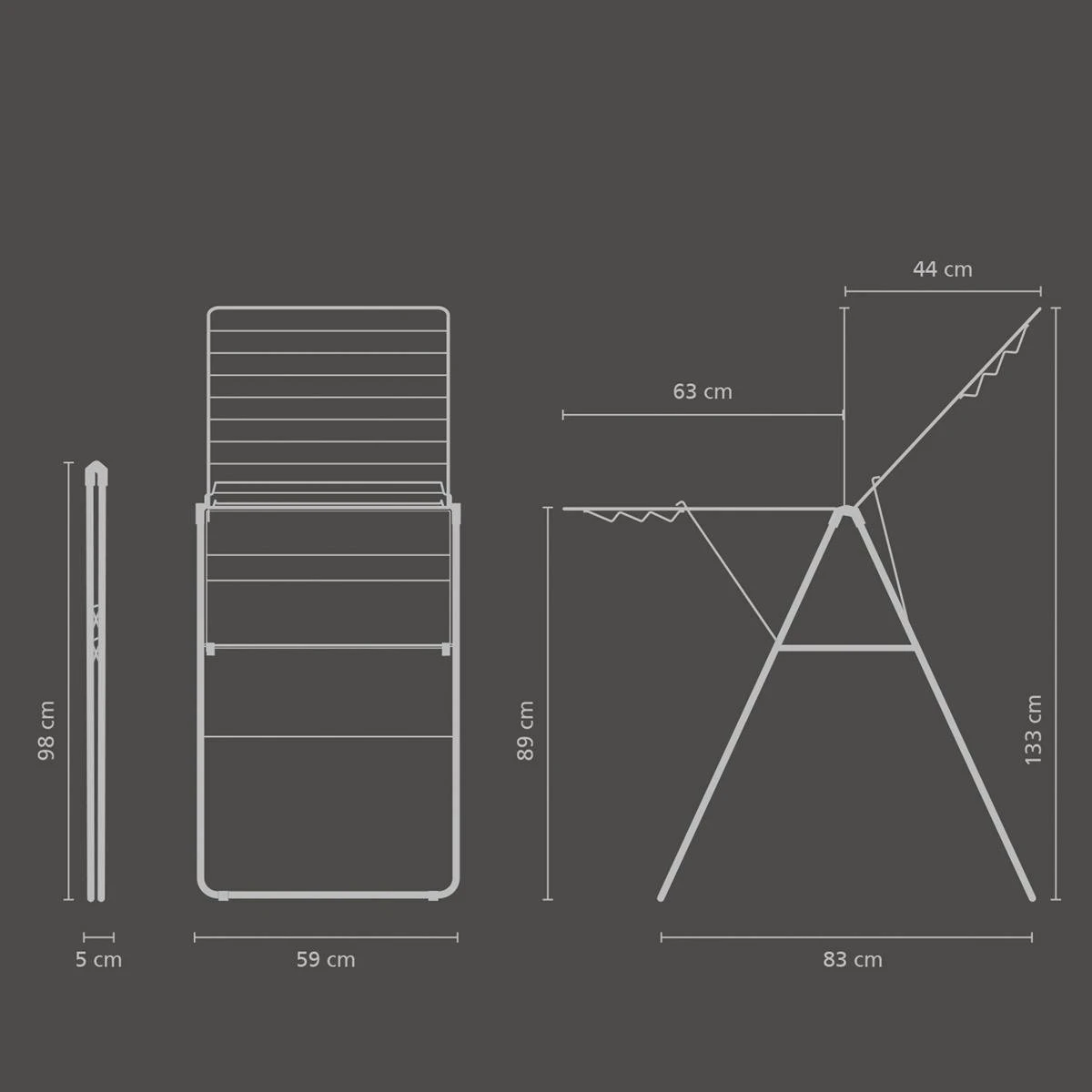 Brabantia HangOn Droogrek 20 Meter - Matt Black 17 Brabantia HangOn Droogrek 20 Meter - Matt Black - Afbeelding 15