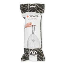 Brabantia Type M PerfectFit Jaarverpakking Afvalzak 60 Liter - 120 Stuks -Brabantia 9474286