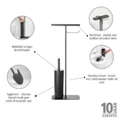 Brabantia MindSet Toiletbutler - Mineral Infinite Grey -Brabantia 9477972