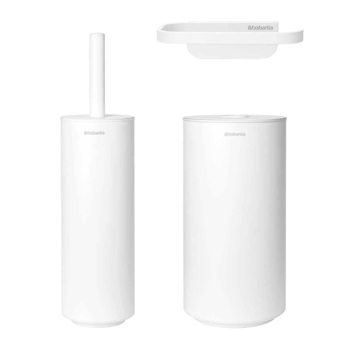 Brabantia MindSet Toiletaccessoires - Set Van 3 - Wit 3 Brabantia MindSet Toiletaccessoires - Set Van 3 - Wit