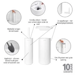 Brabantia MindSet Toiletaccessoires - Set Van 3 - Wit 13 Brabantia MindSet Toiletaccessoires - Set Van 3 - Wit -Brabantia 9478895