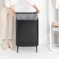 Brabantia Bo Hi Wasbox 2 X 45 L - Matt Black -Brabantia 9482856