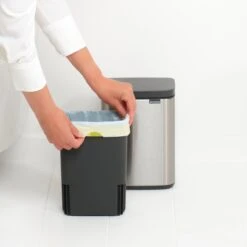 Brabantia Bo Afvalemmer 4 L - Matt Steel FPP -Brabantia 9483911