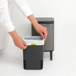 Brabantia Bo Hi Afvalemmer 4 L - Platinum -Brabantia 9483990