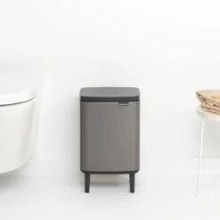 Brabantia Bo Hi Afvalemmer 7 L - Platinum -Brabantia 9484026