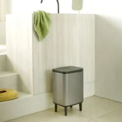 Brabantia Bo Hi Afvalemmer 7 L - Platinum -Brabantia 9484051