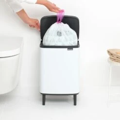 Brabantia Bo Hi Afvalemmer 12 L - White -Brabantia 9484067