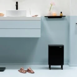 Brabantia Bo Hi Afvalemmer 12 L - Matt Black -Brabantia 9484072