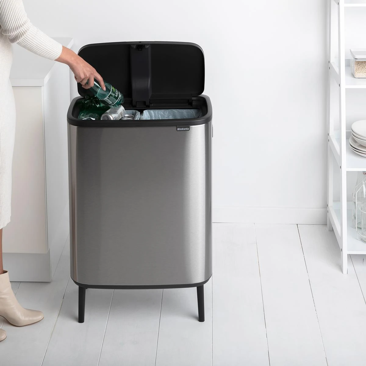 Brabantia Bo Touch Bin Hi Afvalemmer 2 X 30 L - Vingerafdrukvrij 19 Brabantia Bo Touch Bin Hi Afvalemmer 2 X 30 L - Vingerafdrukvrij - Afbeelding 17