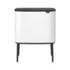 Brabantia Bo Touch Bin Afvalemmer 3 X 11 L - Wit 1 Brabantia Bo Touch Bin Afvalemmer 3 X 11 L - Wit -Brabantia 9487544