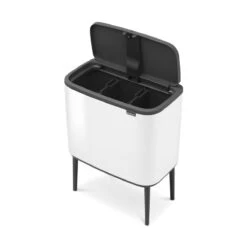 Brabantia Bo Touch Bin Afvalemmer 3 X 11 L - Wit 29 Brabantia Bo Touch Bin Afvalemmer 3 X 11 L - Wit -Brabantia 9487552