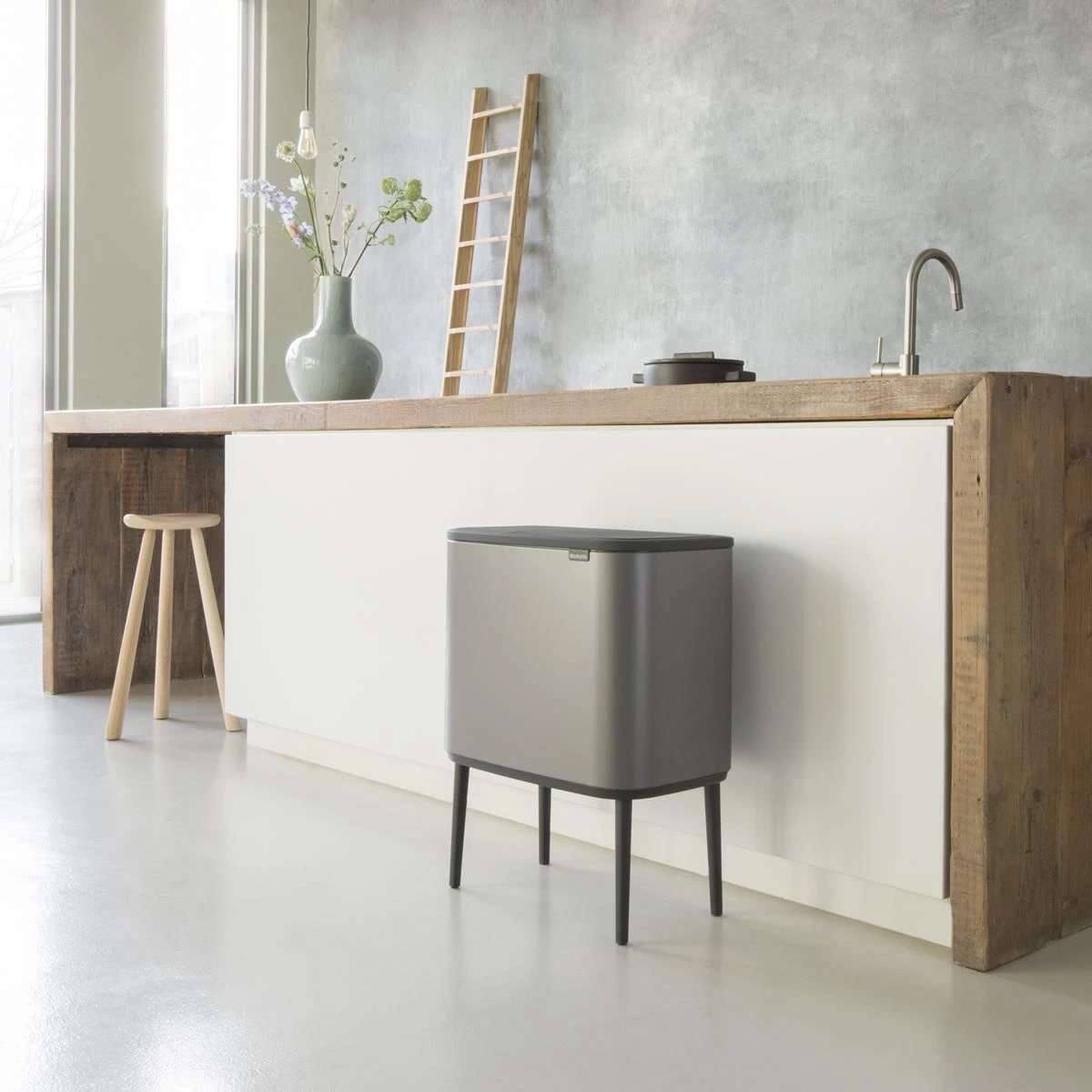 Brabantia Bo Touch Bin Afvalemmer 11 + 23 L - Platinum 15 Brabantia Bo Touch Bin Afvalemmer 11 + 23 L - Platinum - Afbeelding 13